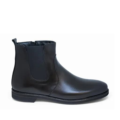 Bigshoes KL37212-01/01 Δερμάτινο Μποτάκι Μαύρο