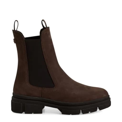 Γυναικεία μποτάκια Tamaris 1-25901-41 3B2 καφέ δέρμα nubuck