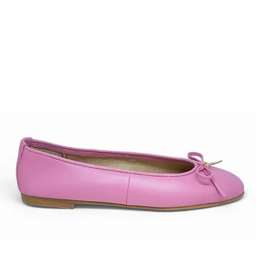 Bigshoes GA2137-17 Δερμάτινη Μπαλαρίνα Ροζ