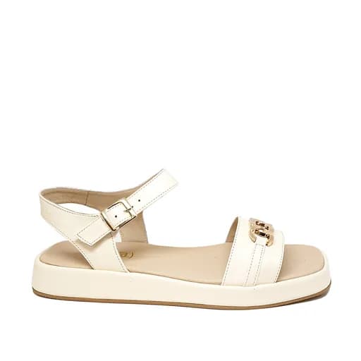 Bigshoes GA0306-02 Δερμάτινo Πέδιλο Κρεμ