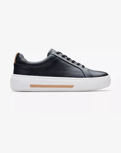 CLARKS Hollyhock Walk Black Leather 26176307-BLACK Black