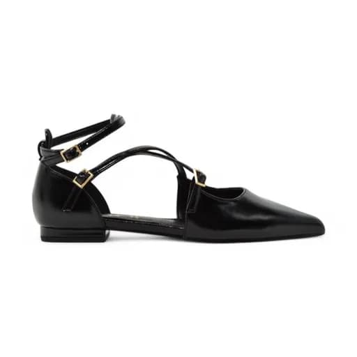 Γυναικείες μπαλαρίνες Seven 295-20A BLACK SHINY U120A2951001 μαύρο