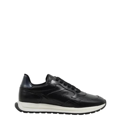 Ανδρικά sneakers BOSS DE293 BLACK GARDA μαύρο δέρμα