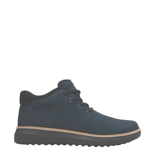 Ανδρικά μποτάκια Timberland TB0A69Q5W06 HUDSON ROAD MID LACE CHUKKA BOOT NAVY NUBUCK μπλε δέρμα nubuck