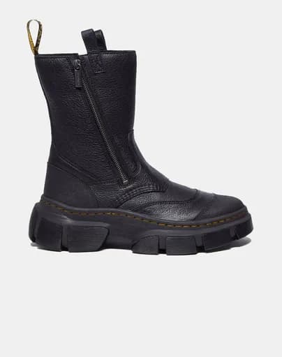 DR.MARTENS DMXL RIGGER LUNAR + RUBBER GRAIN LEATHER 41192001-0071 Black