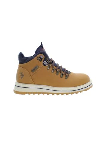 U.S. Polo Assn. Ανδρικά Δερμάτινα Μποτάκια VIKING002-CUO012 Κίτρινο