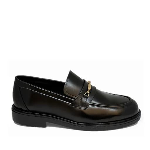 Bigshoes KL10702-01 Δερμάτινο Μοκασίνι Μαύρο
