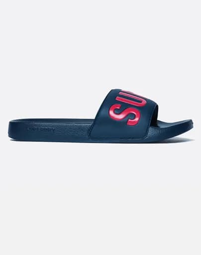 SUPERDRY D3 SDNA SUPERDRY POOL SLIDE ΠΑΠΟΥΤΣΙ ΑΝΔΡΙΚΟ MF310291A-09S NavyBlue