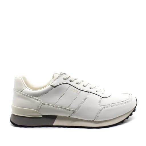 Ανδρικά Δερμάτινα Padova Sneakers Λευκά Padova Sneakers Λευκά Guess FM6PDVLEA12-WHITE