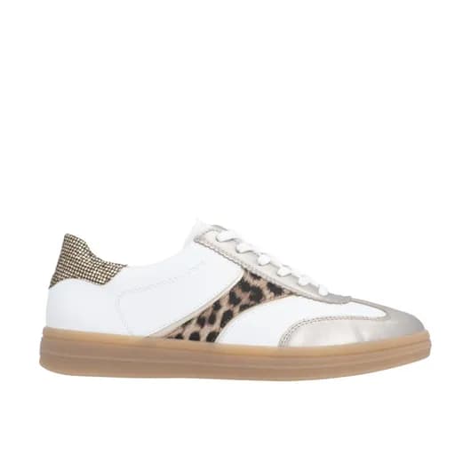 Remonte D2C05-80 Ανατομικά Sneakers Λευκό / Λεοπάρ