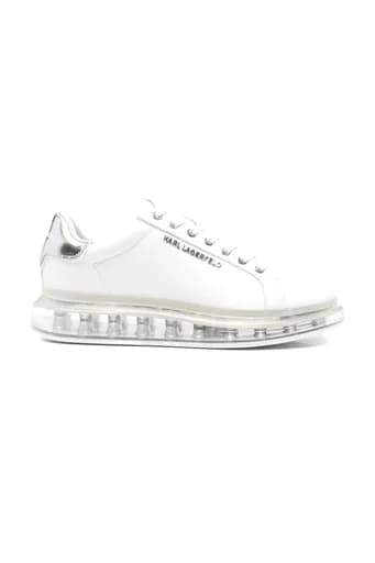 KARL LAGERFELD ΠΑΠΟΥΤΣΙΑ SNEAKERS KAPRI KUSHION LO LACE LTR ΛΕΥΚΟ