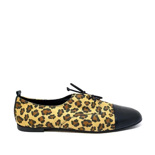 Bigshoes GA1156-20 Δερμάτινο Oxford Animal Print