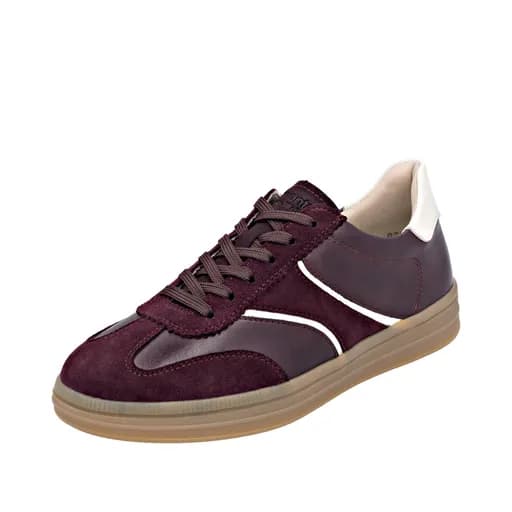 Remonte D2C05-33 Γυναικείο Ανατομικό Δερμάτινο Sneaker Μπορντώ