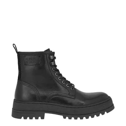 Ανδρικά αρβυλάκια Lorenzo Russo 012-62V BLACK COW SAVANA V562V0123002 μαύρο δέρμα