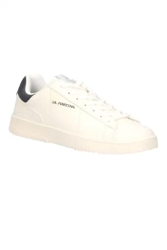 LA MARTINA ΠΑΠΟΥΤΣΙΑ SNEAKERS LOGO ΛΕΥΚΟ-ΜΠΛΕ