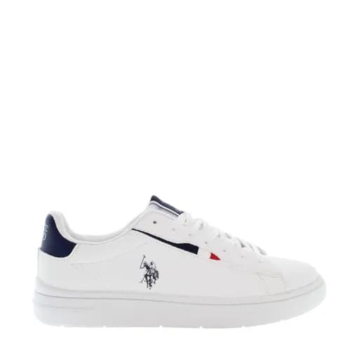 Ανδρικά sneakers U.S.POLO ASSN ARIS001A-WHI-DBL14 PU SYNTH. LEATHER-MESH λευκό
