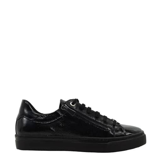 Γυναικεία Sneakers Ragazza 0128 μαύρο δέρμα λουστρίνι