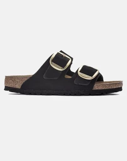 BIRKENSTOCK F25 LEATHER ARIZONA BIG BUCKLE LENB BLACK (GOLD) 35 - 43 NARROW SEASONAL ΠΑΠΟΥΤΣΙ ΓΥΝΑΙΚΕΙΟ 1023290003543-BLACK Black