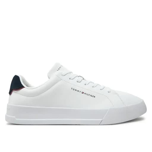 Ανδρικά Δερμάτινα Sneakers Tommy Hilfiger FM0FM05367 0LD Λευκά