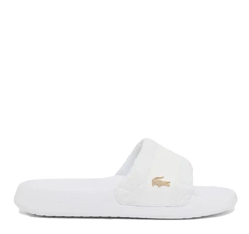 Lacoste Serve Sliders Hyp Ανδρικές Παντόφλες 51CMA0027-21G Λευκό