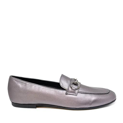 BigShoes GA1147-41 Δερμάτινο Μοκασίνι Ατσαλί