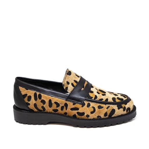 Bigshoes KL10704-20 Δερμάτινο Μοκασίνι Animal Print