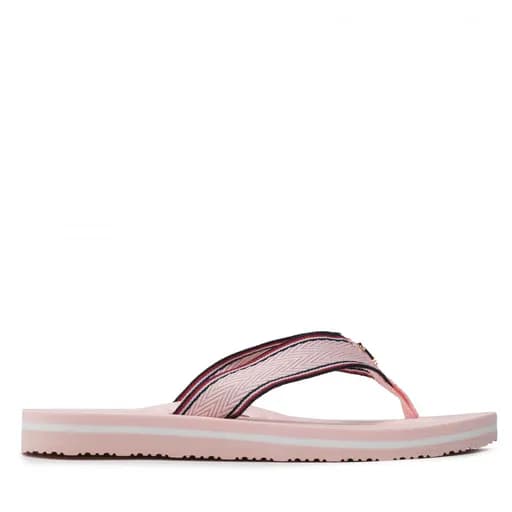 Γυναικείες Σαγιονάρες Tommy Hilfiger Hardware Flat Beach Sandal FW0FW06421 TIP Ροζ