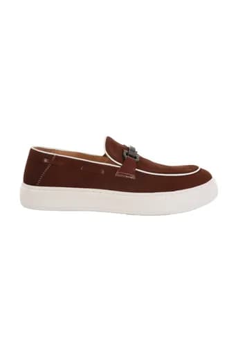 V 19.69 ΠΑΠΟΥΤΣΙ LOAFER SUEDE ΚΑΦΕ
