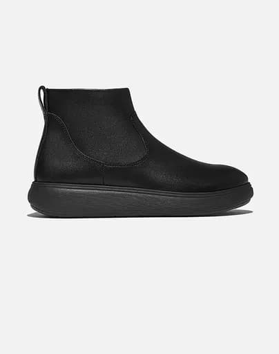 FIT FLOP iQ - COMFF BOOTIE - LEATHER E2Z-090-ALL BLACK Black