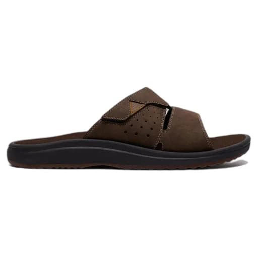 CLARKS BRINKLEY SLIDE DARK BROWN 26187570