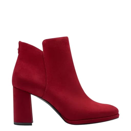 Γυναικεία μποτάκια Tamaris 1-25362-45 500 κόκκινο suede
