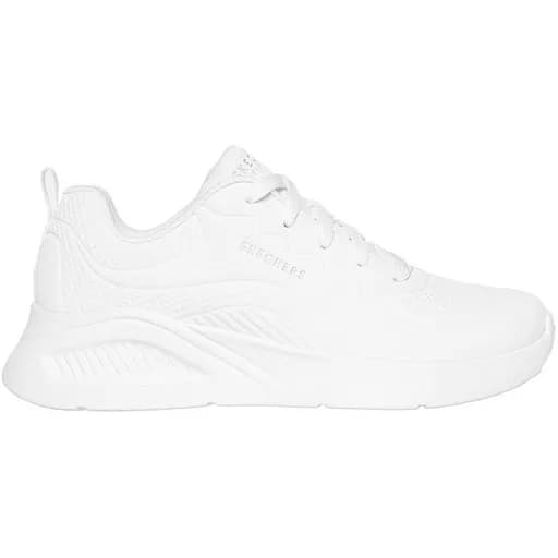 Γυναικεία Ανατομικά Sneakers Skechers Deboss Durabuck 177288 WHT Λευκά