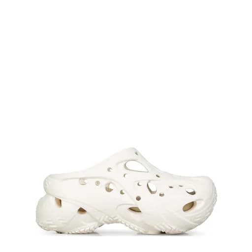 Πέδιλα-Σανδάλια γυναικεία Crocs Off White 211141-0WV Caged Clog 262