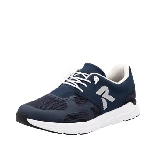 Rieker 09100-14 Ανατομικό Δερμάτινο Sneaker Μπλε