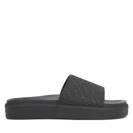 Γυναικείες Παντόφλες Tommy Hilfiger Platform Pool Slide FW0FW07855 BDS Μαύρες