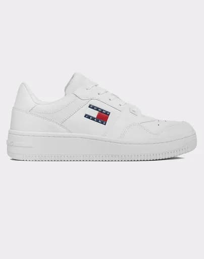 TOMMY JEANS TJM RETRO BASKET ESS EM0EM01395-YBR White