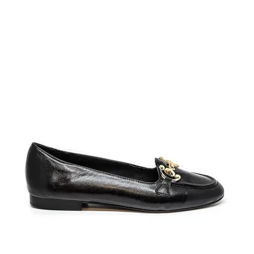 Big Shoes GA1144-01 Ανατομικό Δερμάτινο Μοκασίνι Μαύρο