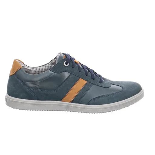 Jomos 3163278748080 Ανατομικό Δερμάτινο Comfort Casual Μπλε