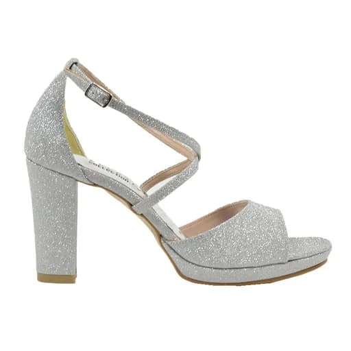 Γυναικεία πέδιλα Ellen 78103 ασημί glitter