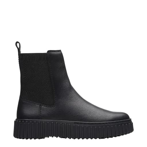 Γυναικεία μποτάκια Clarks Torhill Maple 26173858 μαύρο δέρμα