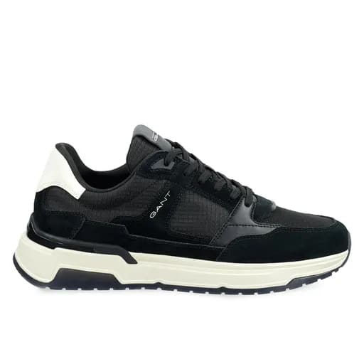 Ανδρικά Δερμάτινα Sneakers Gant Jeuton 31633015-G00 Μαύρα