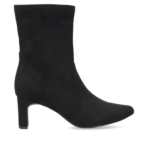 Andres Machado 6027-01_suede Μποτάκι Μαύρο 7cm