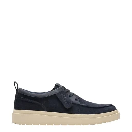 Ανδρικά παπούτσια Clarks Polden Moc 26180866 μπλε δέρμα καστόρ