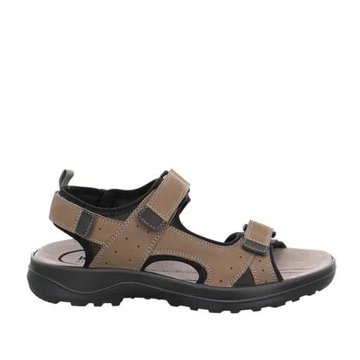 Jomos 50860112280 Ανατομικό Δερμάτινο Comfort Πέδιλο Καφέ