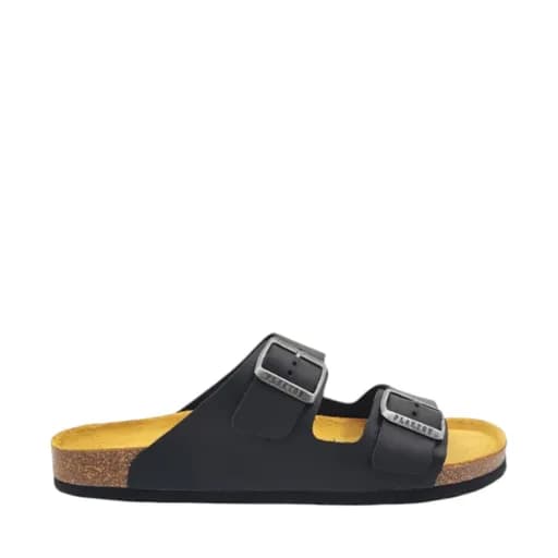 Ανδρικές παντόφλες PLAKTON BARNA 175857 NEGRO μαύρο δέρμα