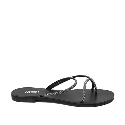 Bigshoes GA0106-01 Strass Σανδάλι Μαύρο