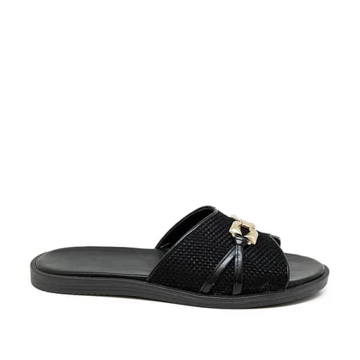 Bigshoes KL0101-01 Δερμάτινο Σανδάλι Μαύρο