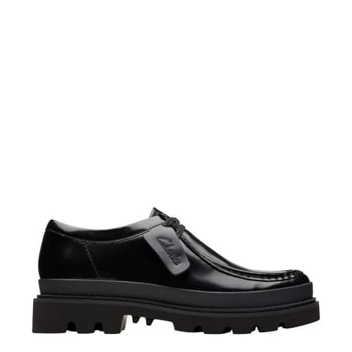 Ανδρικά παπούτσια Clarks Badell Seam 26178241 μαύρο δέρμα
