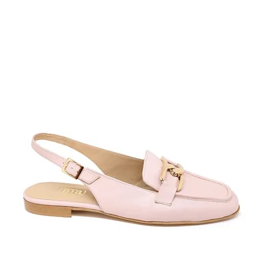 Bigshoes GA1153-17 Δερμάτινη Μπαλαρίνα Ροζ