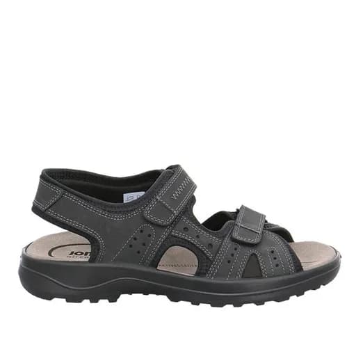 Jomos 50860312000 Ανατομικό Δερμάτινο Comfort Πέδιλο Μαύρο